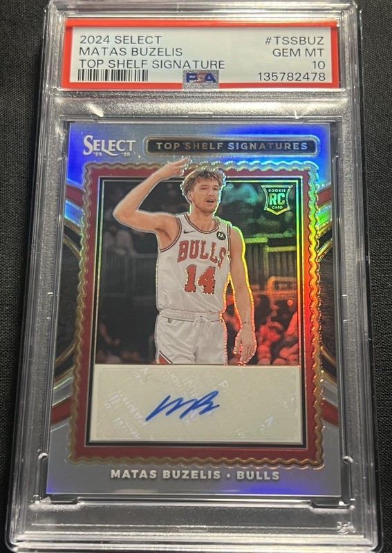 2024-25 Panini Select Top Shelf Signatures Matas Buzelis Rookie Auto RC