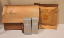 New AUGUSTINUS BADER Travel Set - Eye Patches, Essence, Rich Cream, cosmetic bag