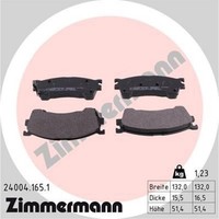 Zimmermann 24004.165.1 Bremsbelagsatz FüR Mazda Ford Usa 626 323 S 323 F Probe