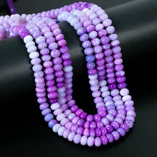 Natural Purple shaded opal Roundelle shape beads Beads size 8-9 mm/ 16" Long