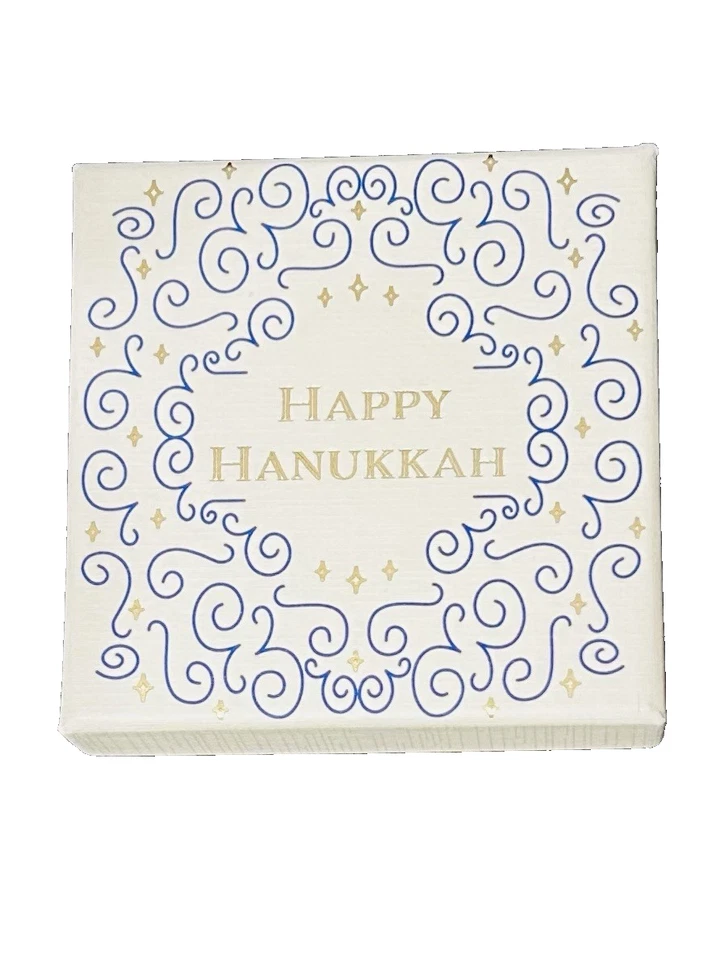 Pendientes de oro Hanukkah Menorá estrás poste nuevos en caja Foto 4 de 4