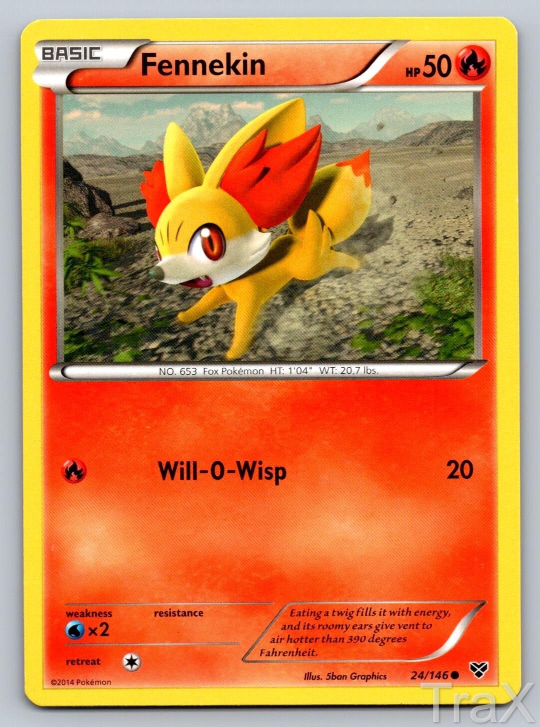 Fennekin 24/146 XY Pokemon MP Common