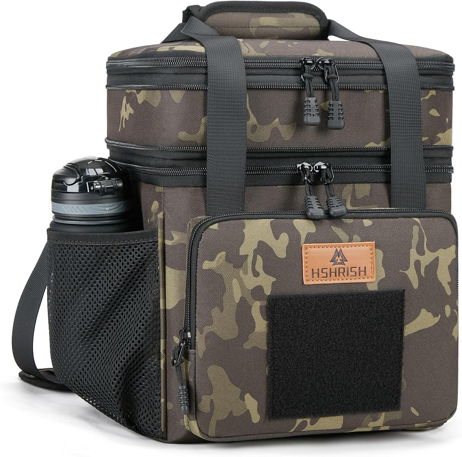HSHRISH Large Insulated Lunch Bag for Man, Double Layer Insulated Large Cooler B