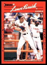 Lance Parrish 1990 Donruss #213 Angels MLB READ FREE SHIPPING AutographDen