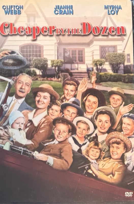 Cheaper by the Dozen (Clifton Webb,Jeanne Crain, 1950). DVD