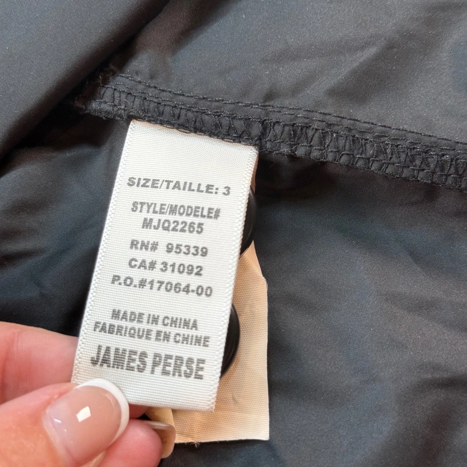James Perse Yosemite Performance Black Jacket Size 3 Large (See Size Chart) - Image 4 of 4