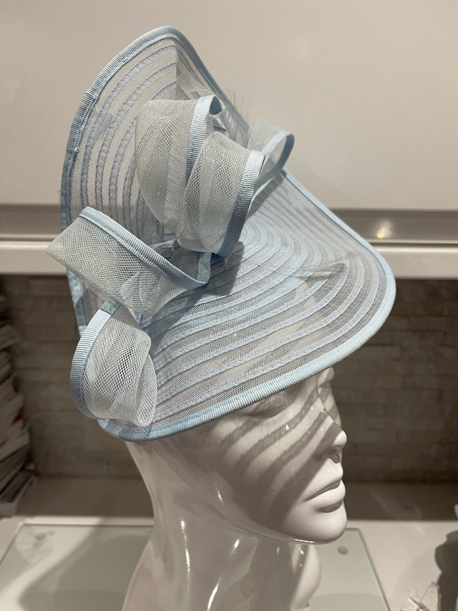 Debenhams Light Baby Blue Sinamay Swirls Wedding Event Horses Disk