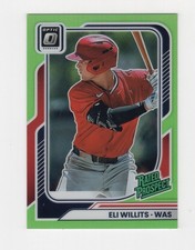 2026 DONRUSS BASEBALL OPTIC LIME GREEN PRIZM 27/149 ELI WILLITS NATIONALS #15