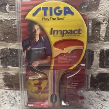 Stiga Impact Table Tennis Ping Pong Paddle 5 Ply Competition Rubber