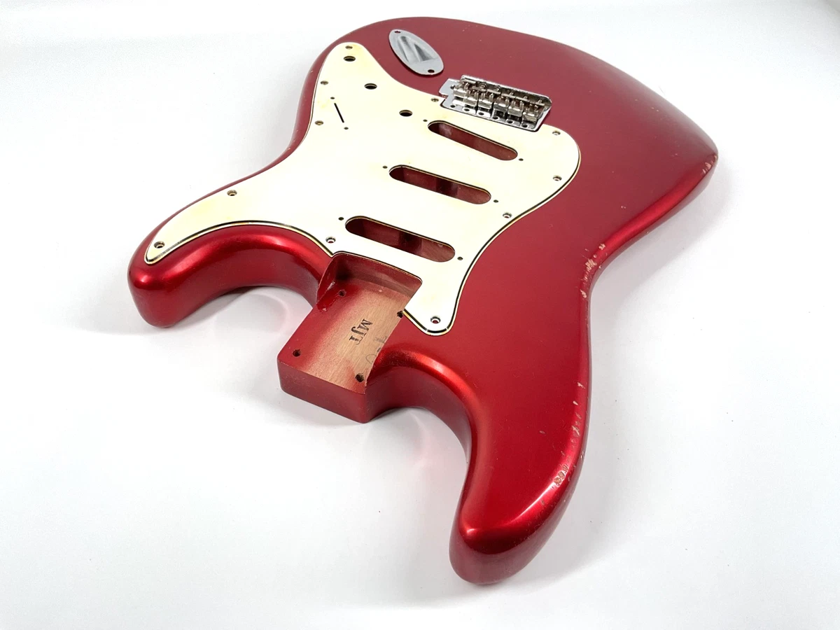 MJT Official Custom Vintage Aged Nitro Guitar Body MarkJenny VTS Candy Apple Red