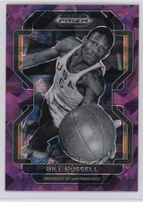 2022-23 Panini Prizm Draft Picks Purple Ice 63/149 Bill Russell #4 HOF 3wu