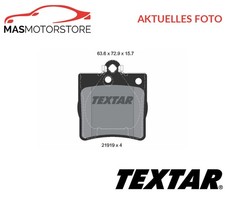 SATZ BREMSBELÄGE BREMSKLÖTZE HINTEN TEXTAR 2191903 A FÜR CHRYSLER CROSSFIRE