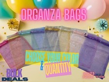 100 Organza Gift Bags 5x7 Jewelry Packaging Wedding Favor Bags Sachet Pouches