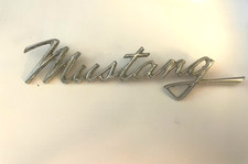 1968 Ford Mustang Vintageoriginal Fender Script Emblem Badge Oem