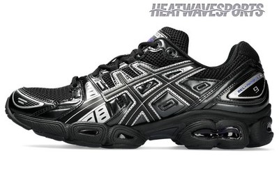 Asics Gel Nimbus 9 Black Pure Silver - 1201A424-005 Size