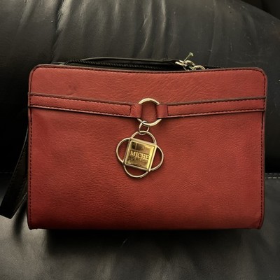 MICHE Dabne Handbag In Red 12  Long very good condition