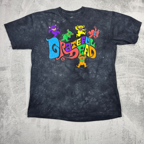 T-shirt Grateful Dead Dancing Bears grafica tie-dye uomo XL retrò pattino colorato - Foto 4 di 7
