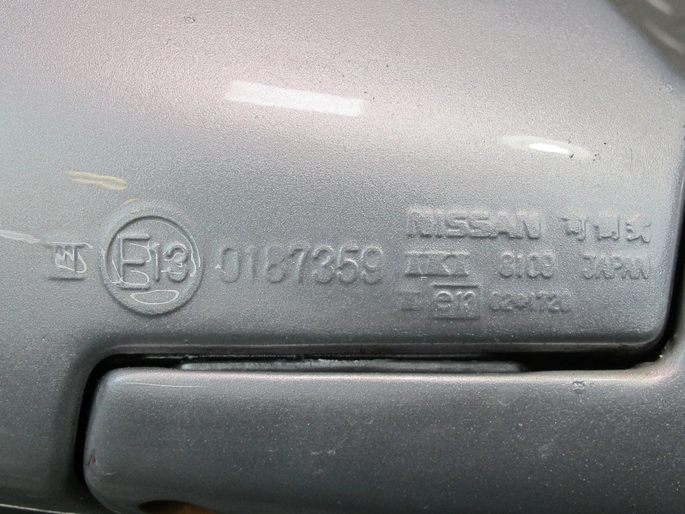 90-96 NISSAN Z32 300ZX CUPÉ PUERTA DERECHA ESPEJO RETROVISOR ELÉCTRICO VISTA LATERAL TÉRMICO PLATEADO OEM Foto 4 de 4