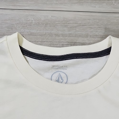 Volcom T-Shirt Men's 2XL Beige Graphic Short Sleeve - Picture 4 of 8