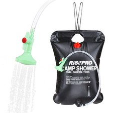 Solar Shower Bag, 5 gallons/20L Solar Heating Camping Shower Bag Temperature Ind