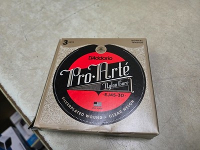 D'Addario Pro Arte Classical Guitar Strings 3 Pack Normal Tension EJ45-3D