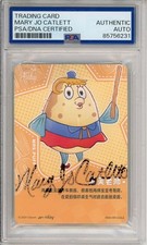SPONGEBOB SQUAREPANTS MRS PUFF TRADING CARD SIGNED MARY JO CATLETT PSA DNA COA