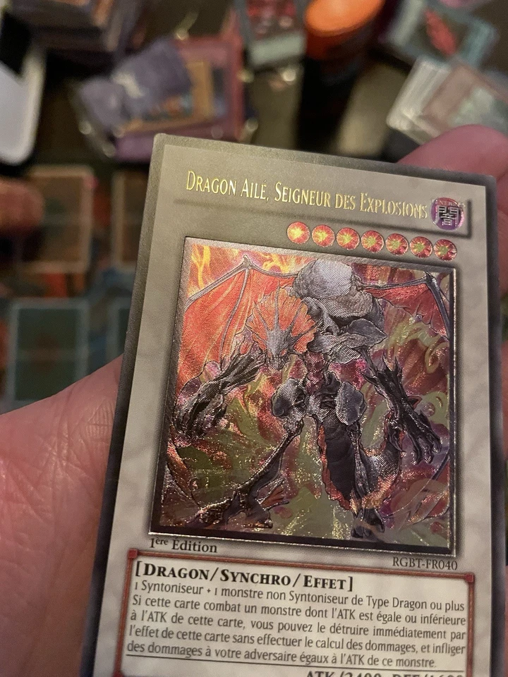 French Yu-Gi-Oh! Exploder Dragonwing Ultimate Rare RGBT-EN040 1st Edition NM - Image 4 of 4
