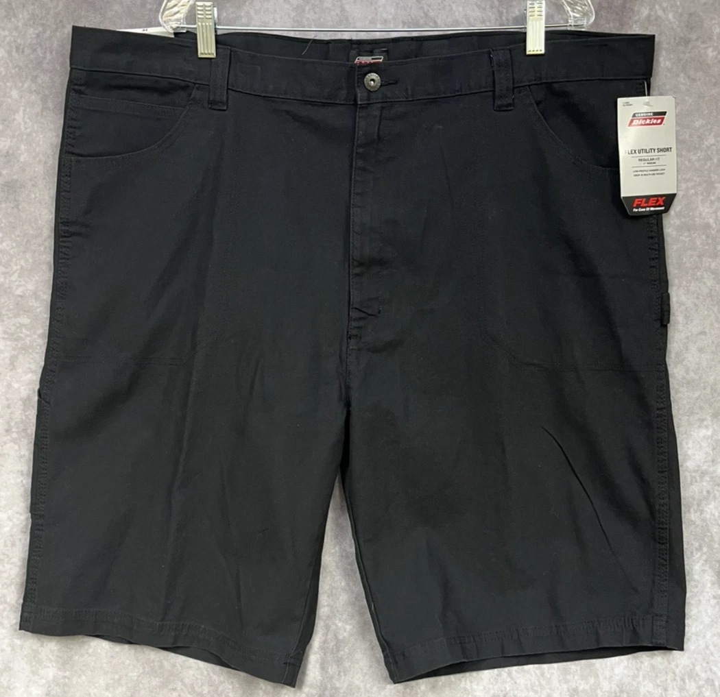 Short Chino Dickies Homme – Vert à Carreaux – Taille 38 – Zip – Casual Outdoor