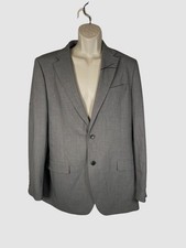 Nautica Men's Gray Modern-Fit Bi-Stretch Sport Coat Suit Jacket Size 42L
