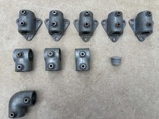 Genuine KEE KLAMP - Assorted Galvanised Fittings to suit 42.4mm Tube - Used