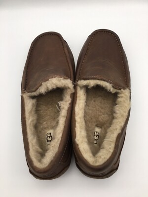 UGG Australia ASCOT LEATHER Sheepskin Slipper 1103889 TAN Men\'s Size 9 US UGG Australia ASCOT LEATHER Sheepskin Slipper 1103889 TAN  main image 3