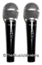 2X Professional Dynamic Handheld DJ Karaoke MICROPHONE w/Case XLR to 1/4" Cable 