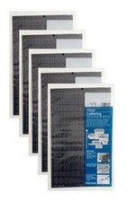 Chartpak 1/2-inch Black Stick-on Vinyl Numbers 01110 , 5 PACKS