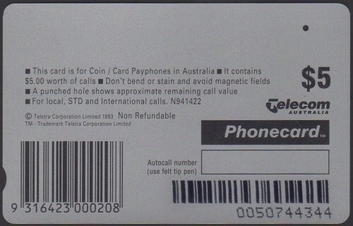 ✨1994 | Australia Commonwealth Games N941422 | Prefix 507 | $5 phonecard | VGC✨ - Picture 2 of 2