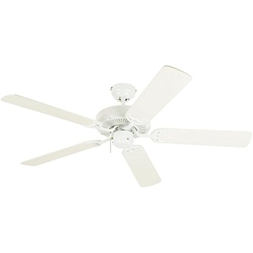 Westinghouse Lighting 7802400 Downrod Mount, 5 White Blades Ceiling fan, White - Picture 1 of 4