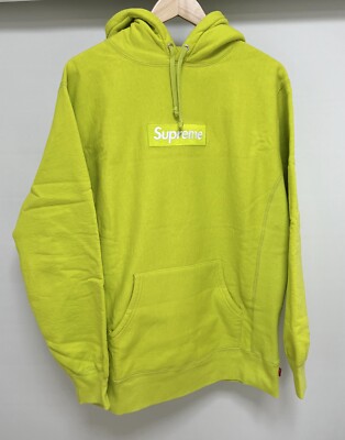 Supreme Box Logo Hoodie Acid Green 2012 XL | eBay