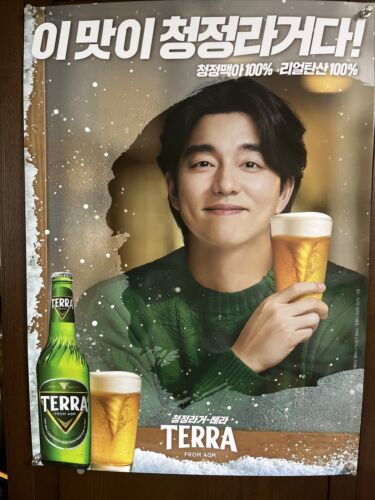 Koreanischer K-Movie Star GongYoo Terra Bier Poster-11, Original Werbespot - Bild 1 von 3