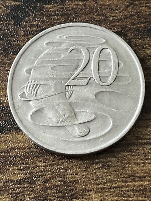 1976 Australia 20 Cents Copper-Nickel Platypus Q. Elizabeth II