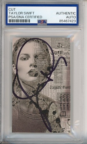 SIGNED TAYLOR SWIFT AUTOGRAPHED Cut Signature PSA DNA COA Certified Authentic