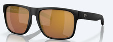 NEW Costa Del Mar Spearo XL Matte Black Frame w/ Gold Mirror 580G Lens