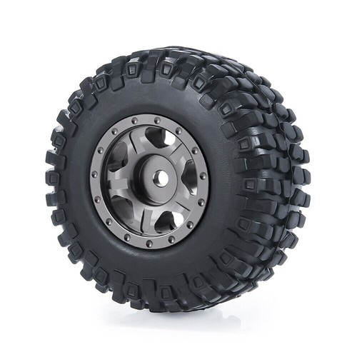 Juegos de neumáticos de aleación CNC 1,0"" con llanta de rueda Beadlock para automóvil sobre orugas de radiocontrol 1/24 axial SCX24 - Imagen 93 de 124
