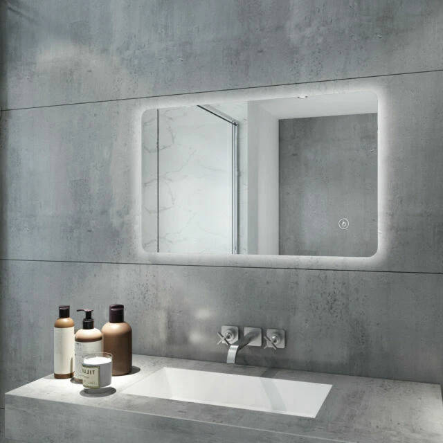 Lighted Wall Mounted Bathroom Mirrors