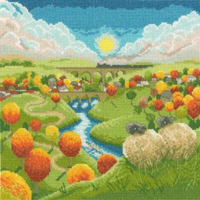 Watching The World Go By Cross Stitch Kit - Bothy Threads