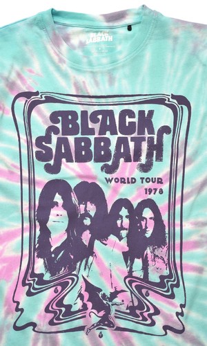 Black Sabbath T Shirt World Tour 78 Vintage Style Tie Dye Official New S To XXL - Picture 4 of 6