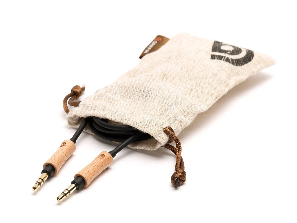 Griffin Haya WoodTones Cable Auxiliar Estéreo Cable de Audio Enchufes Chaqueta con MADERA Real Foto 3 de 3