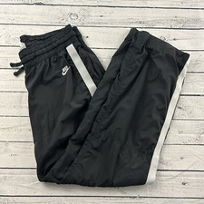 Vintage 90's Nike Loose Track Pants Women's Medium 8/10 Black