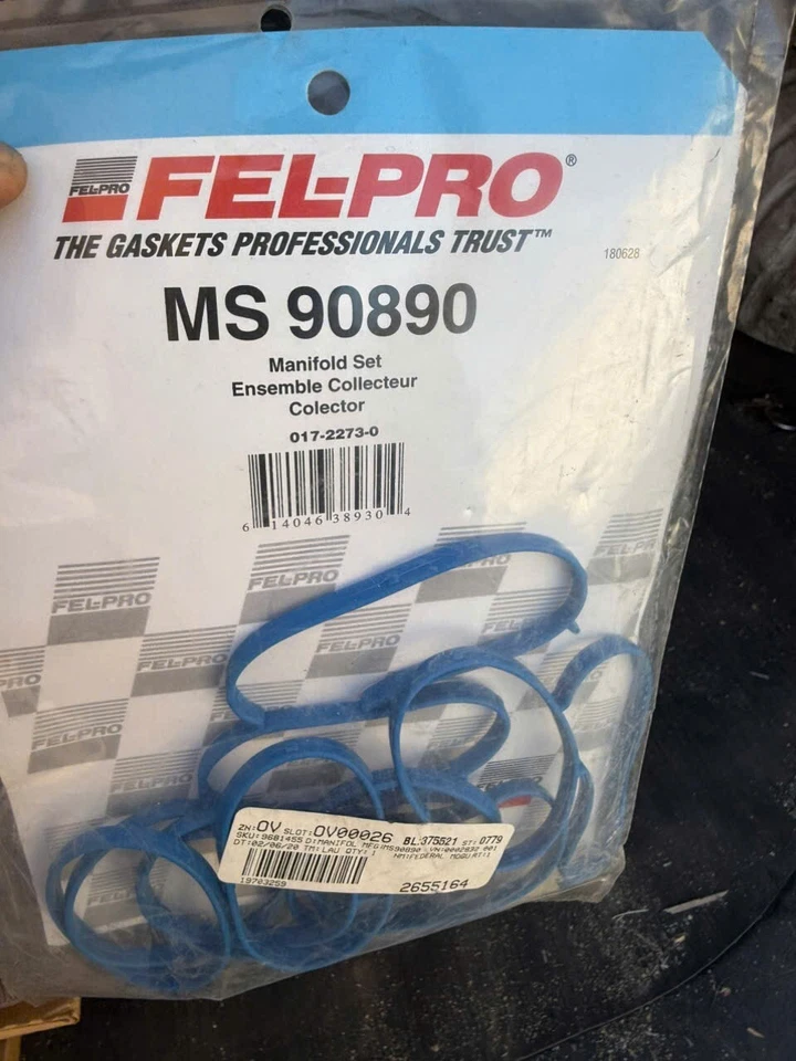 Juego de juntas de colector de admisión Fel-Pro MS 90890 para modelos seleccionados de Ford Mercury 97-01 Foto 2 de 2