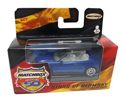 Matchbox Superfast 1-75 Mercedes Convertible blau German Model Stars of Germany