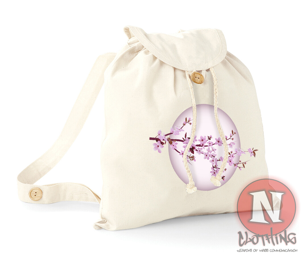 Cerezo en Flor Mochila Japón Vacaciones Colegio Instituto Algodón Orgánico Día