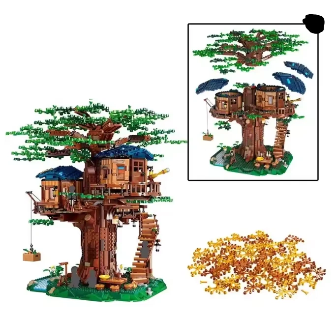 Tree House Scene Jungle IDEAS Series MOC 21318 Building Blocks - Image 3 of 4